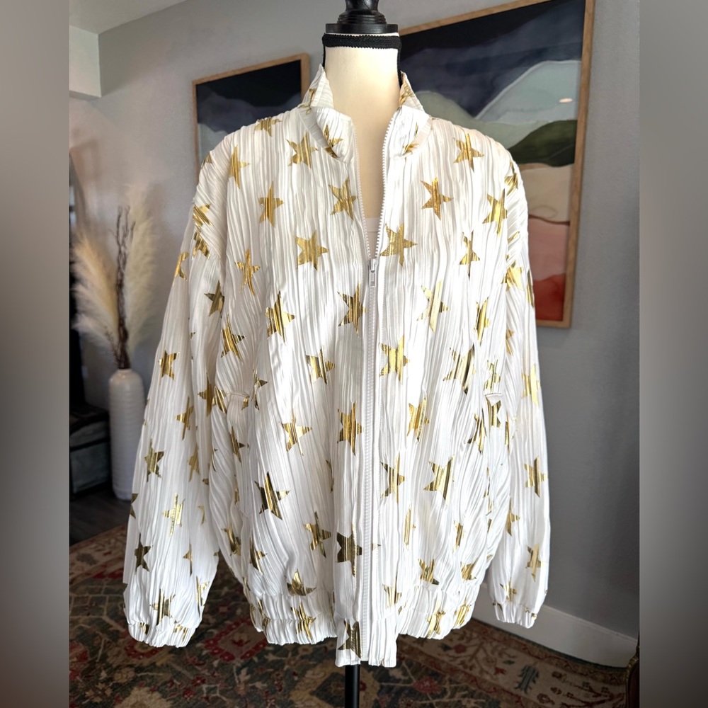 Vintage ADS Gold Star Patterned Jacket - Picture 5 of 8